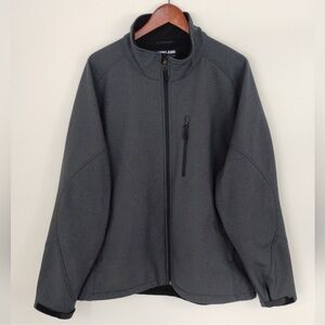 Kirkland Signature Gray soft shell Jacket XXL EUC like new water resistant